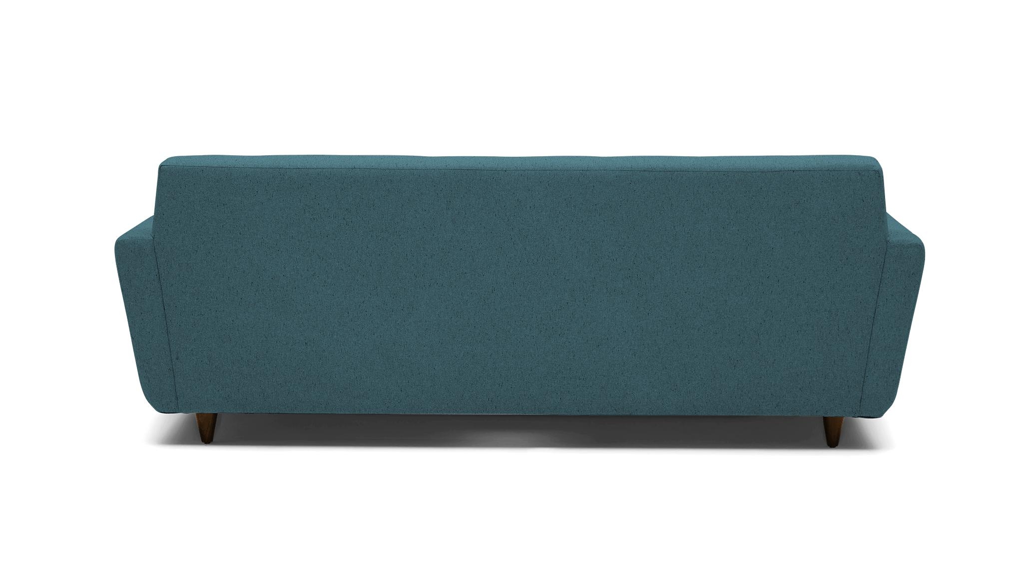 Blue Hughes Mid Century Modern Sleeper Sofa - Sunbrella Premier Lagoon - Mocha - Image 4