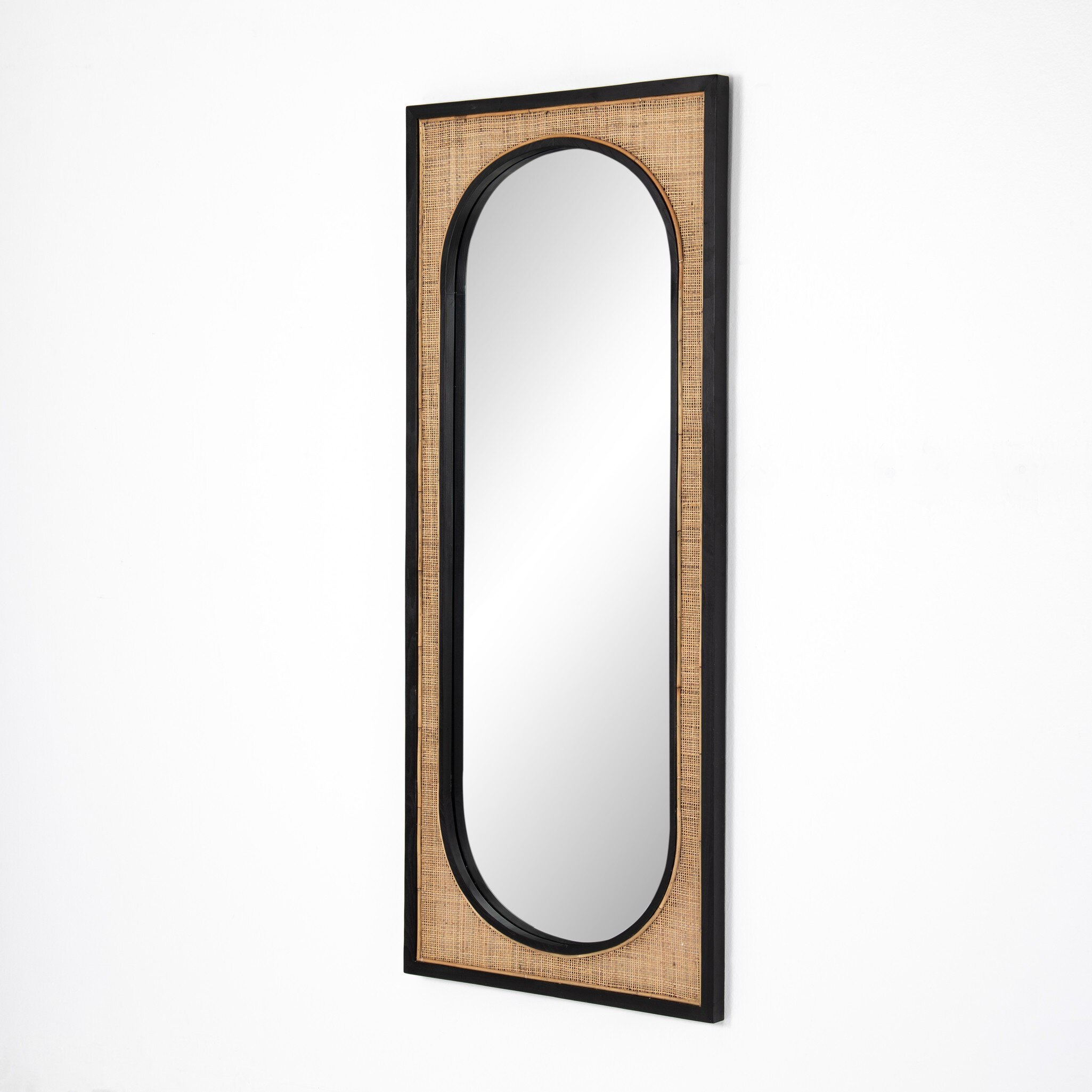Candon Floor Mirror - Ebony Black - Image 5