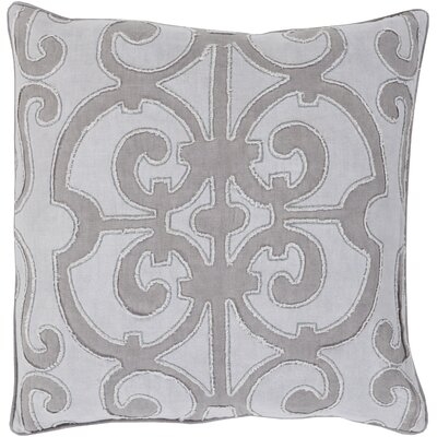 Roselia Linen Damask Throw Pillow - Image 0