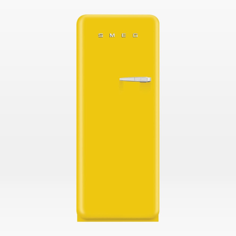 SMEG, Refridgerator, Yellow, Left Hinge - Image 0