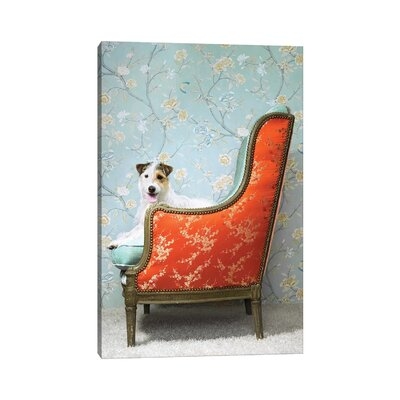 Dog in Fancy Chair by Catherine Ledner - Wrapped Canvas Photograph Print - Image 0