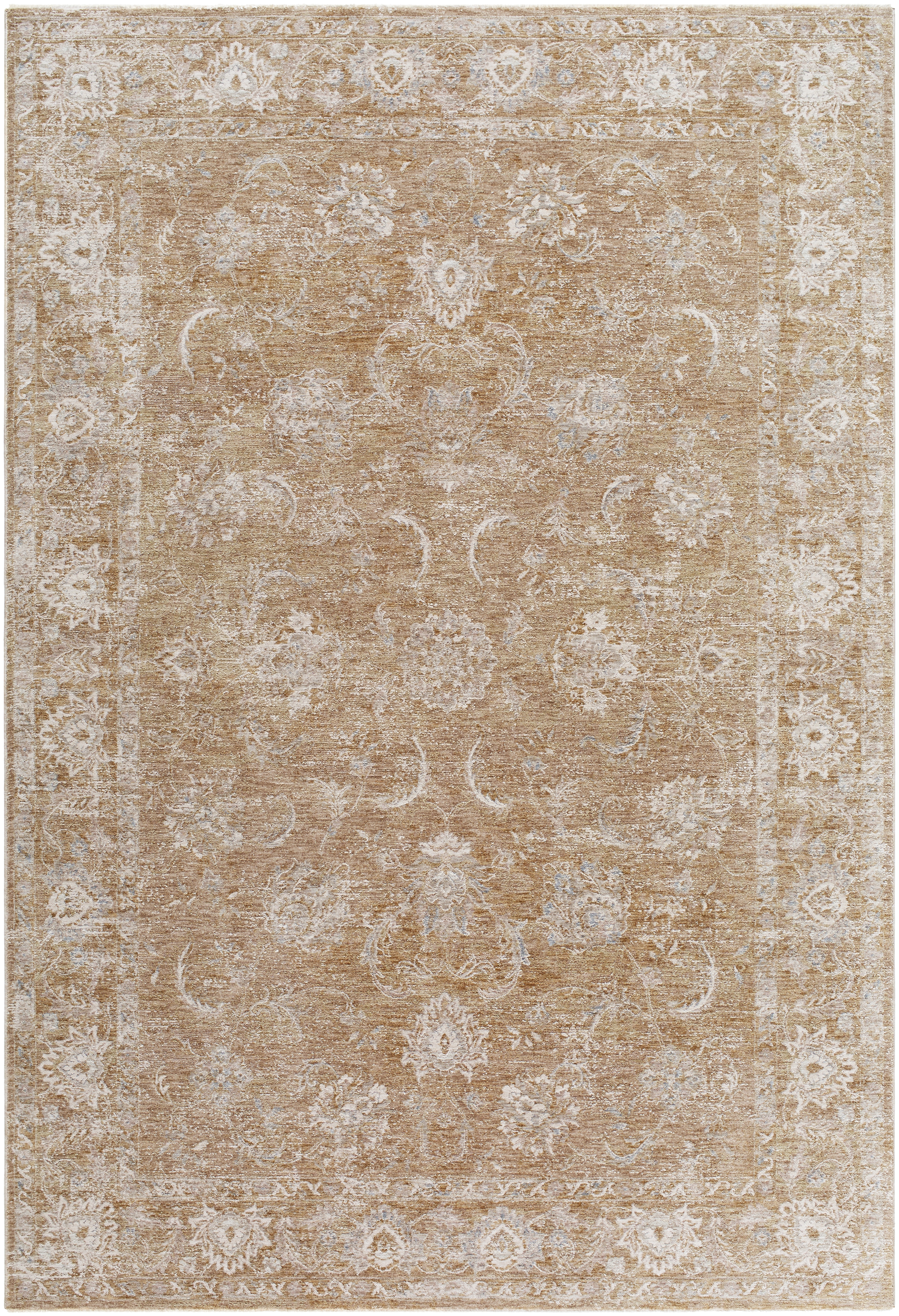 Da Vinci Beige Indoor 7'10" x 10'2" Machine Woven Rug - Image 0
