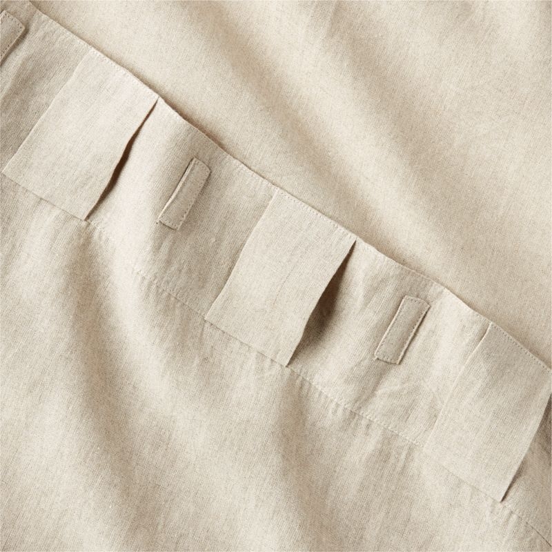 EUROPEAN FLAX™-Certified Linen Natural Window Curtain Panel 48''x108'' - Image 4