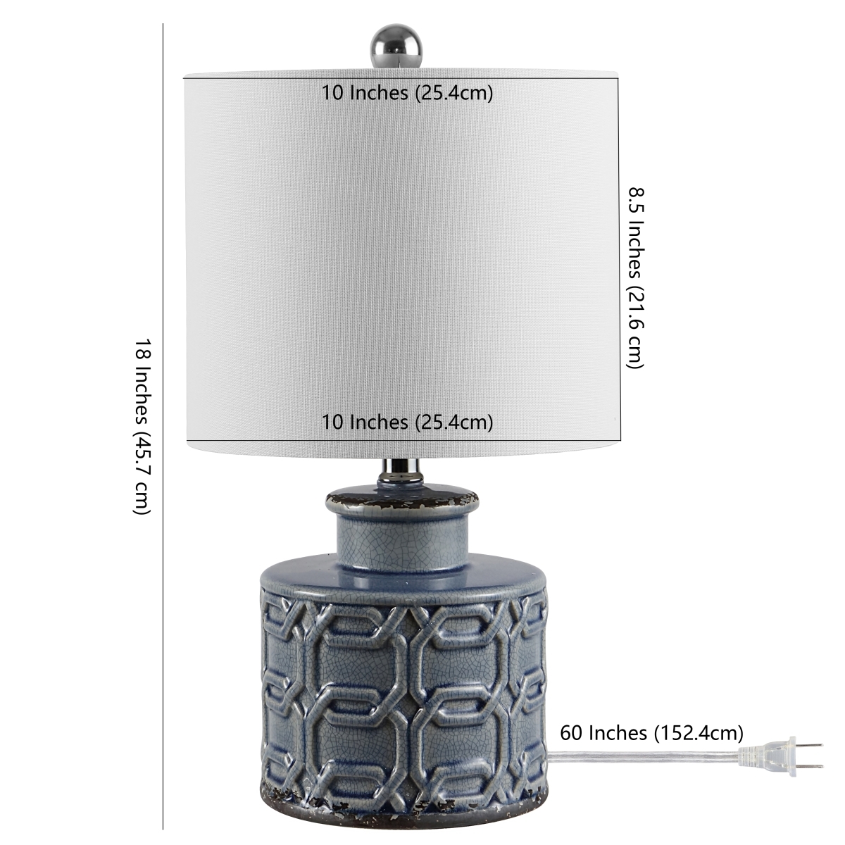 Bijou 18" Table Lamp - Blue - Image 0