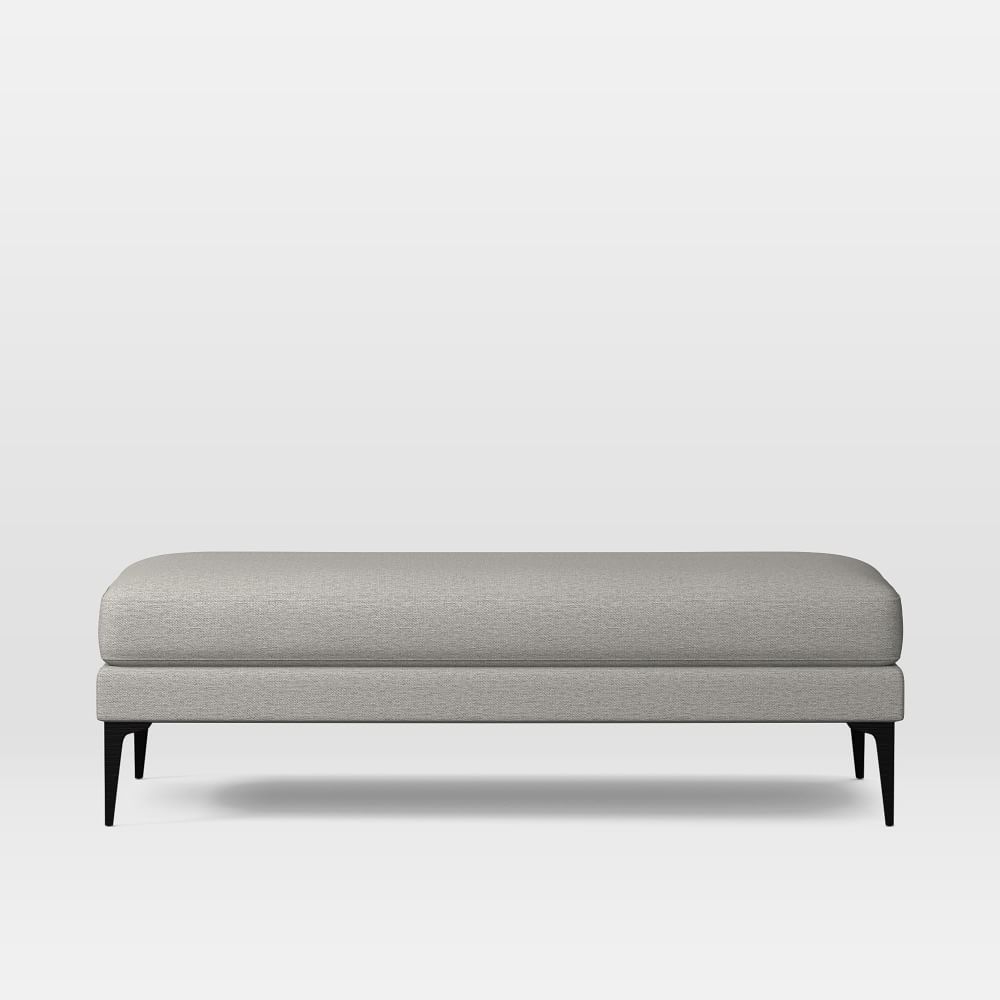 Andes Bench, Poly , Twill, Silver, Dark Pewter - Image 0
