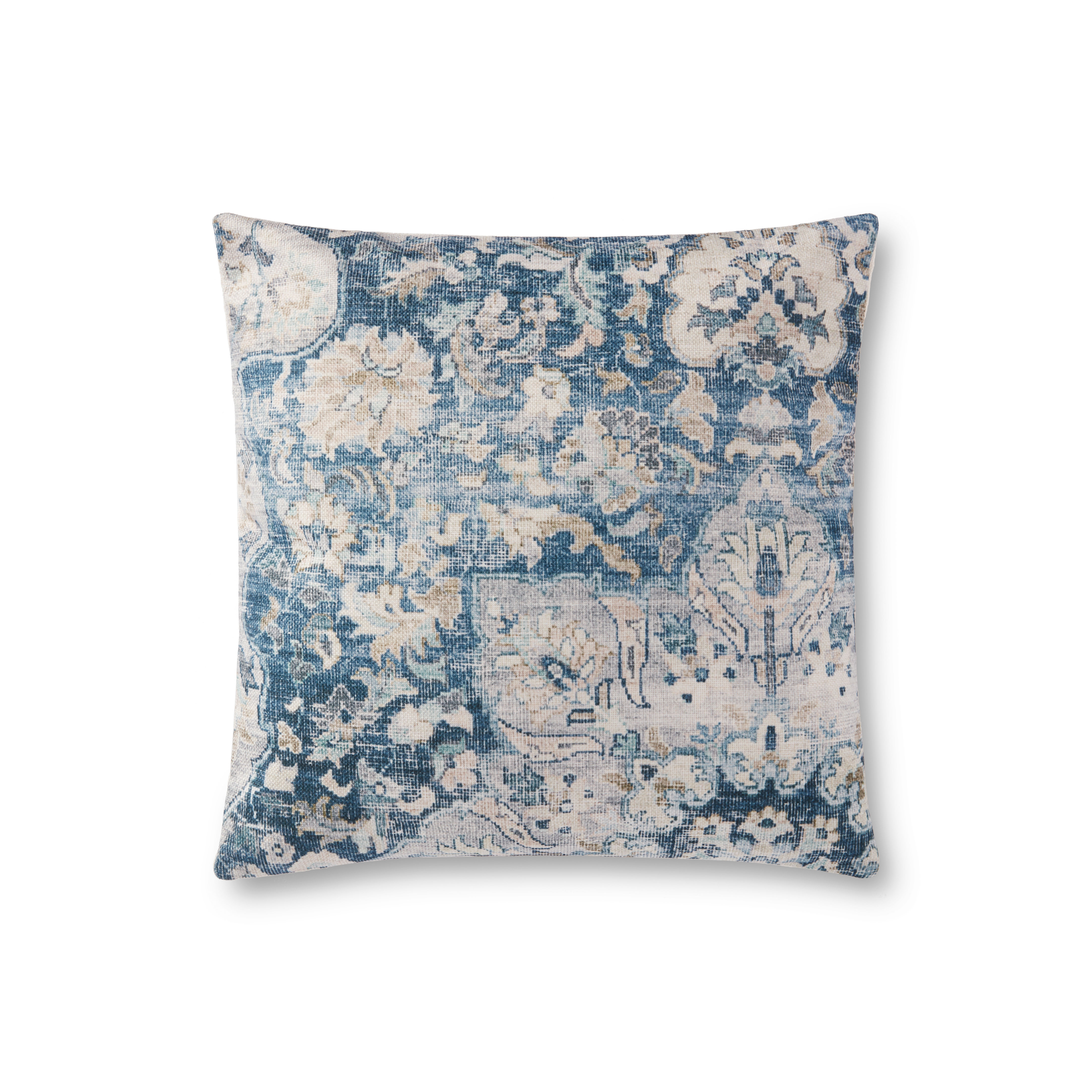 PILLOWS P0912 BLUE / MULTI 18" x 18" Cover w/Poly - Image 0