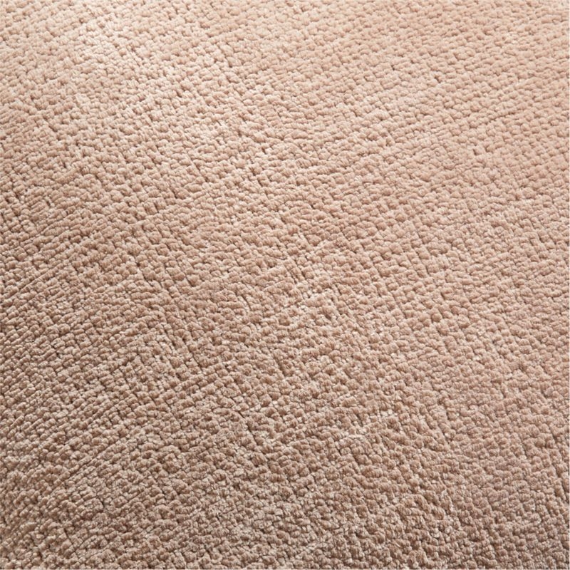 Revasser Chenille 23"x23" Calm Beige Throw Pillow with Feather Insert by Athena Calderone - Image 2