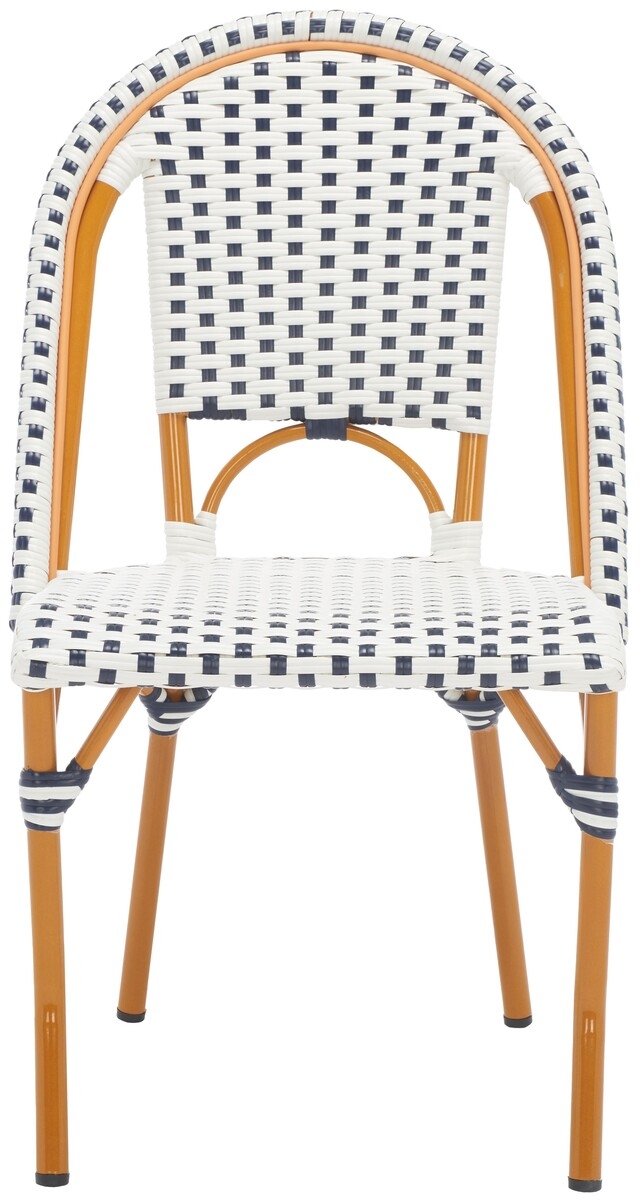 California Side Chair - White/Navy - Safavieh - Image 0