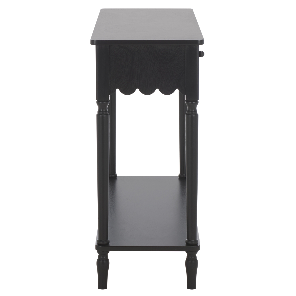 Haven 2 Drawer Small Console - Matte Black - Image 6