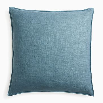 Classic Linen Pillow Cover, 24"x24", Ocean - Image 0