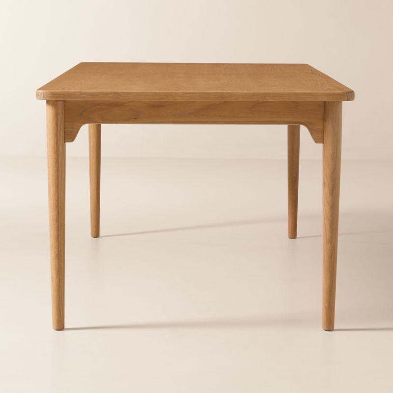 Otis 82"-118" Rectangular Light Oak Extendable Dining Table - Image 5