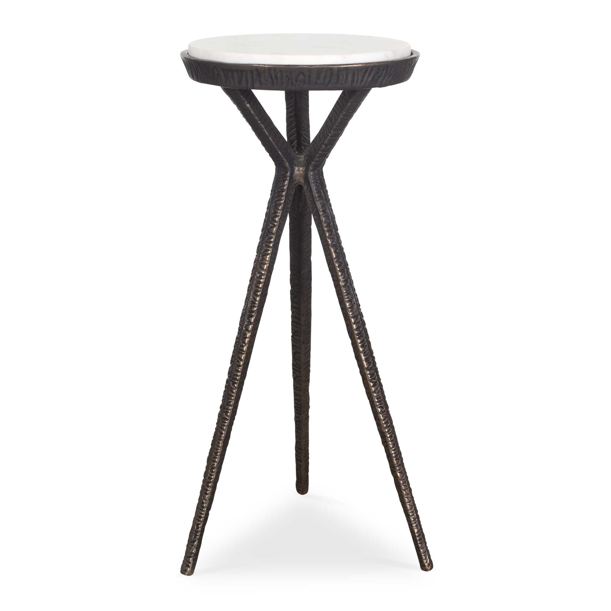 Tilton White Marble Accent Table - Image 0