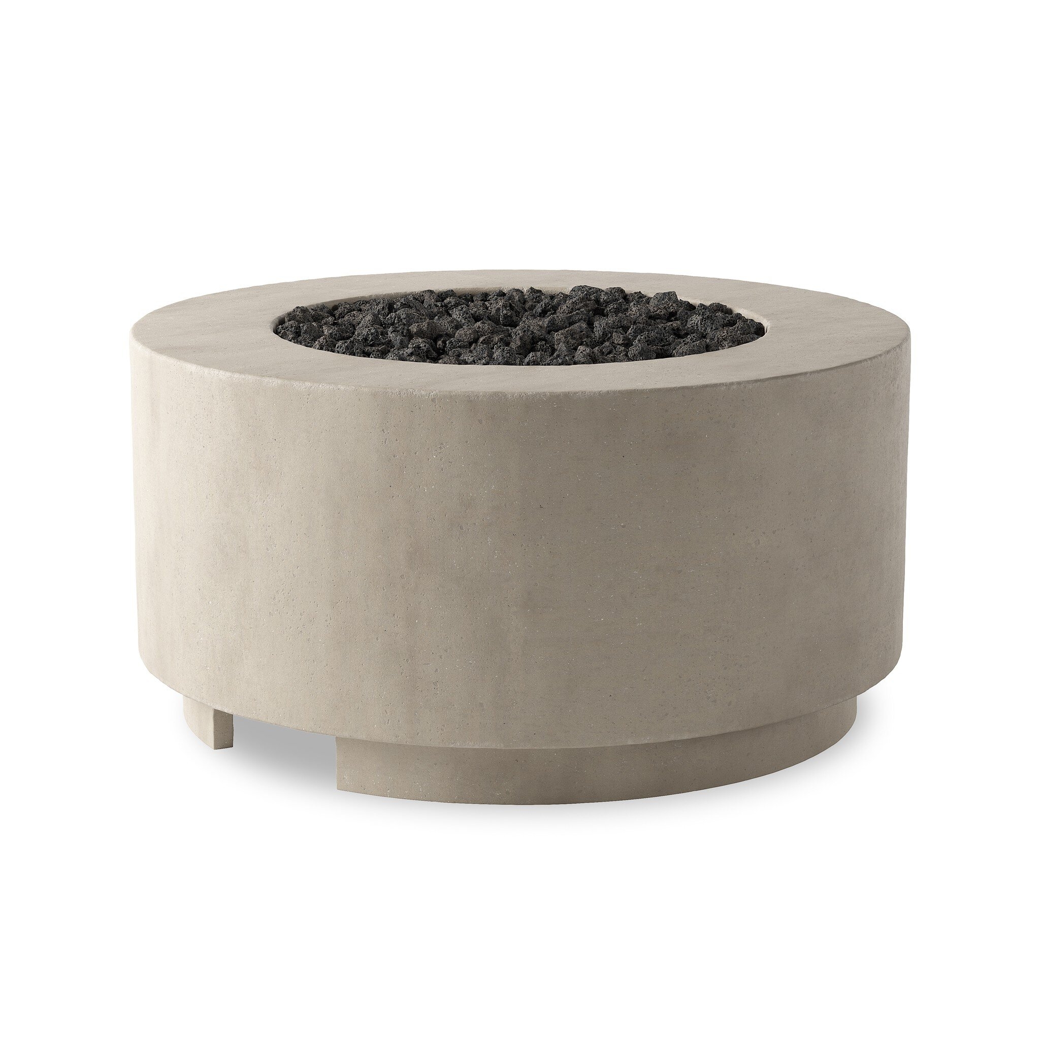 Damian Outdoor Fire Table - Natural Concrete - Image 0