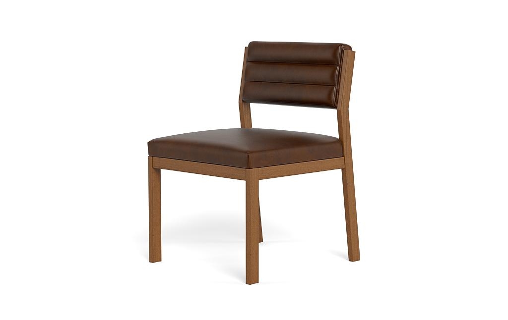 Nora Leather Upholstered Armless Chair - Image 2