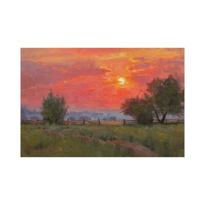 Fire Light by Mark McKenna - Wrapped Canvas Painting Print - Image 0