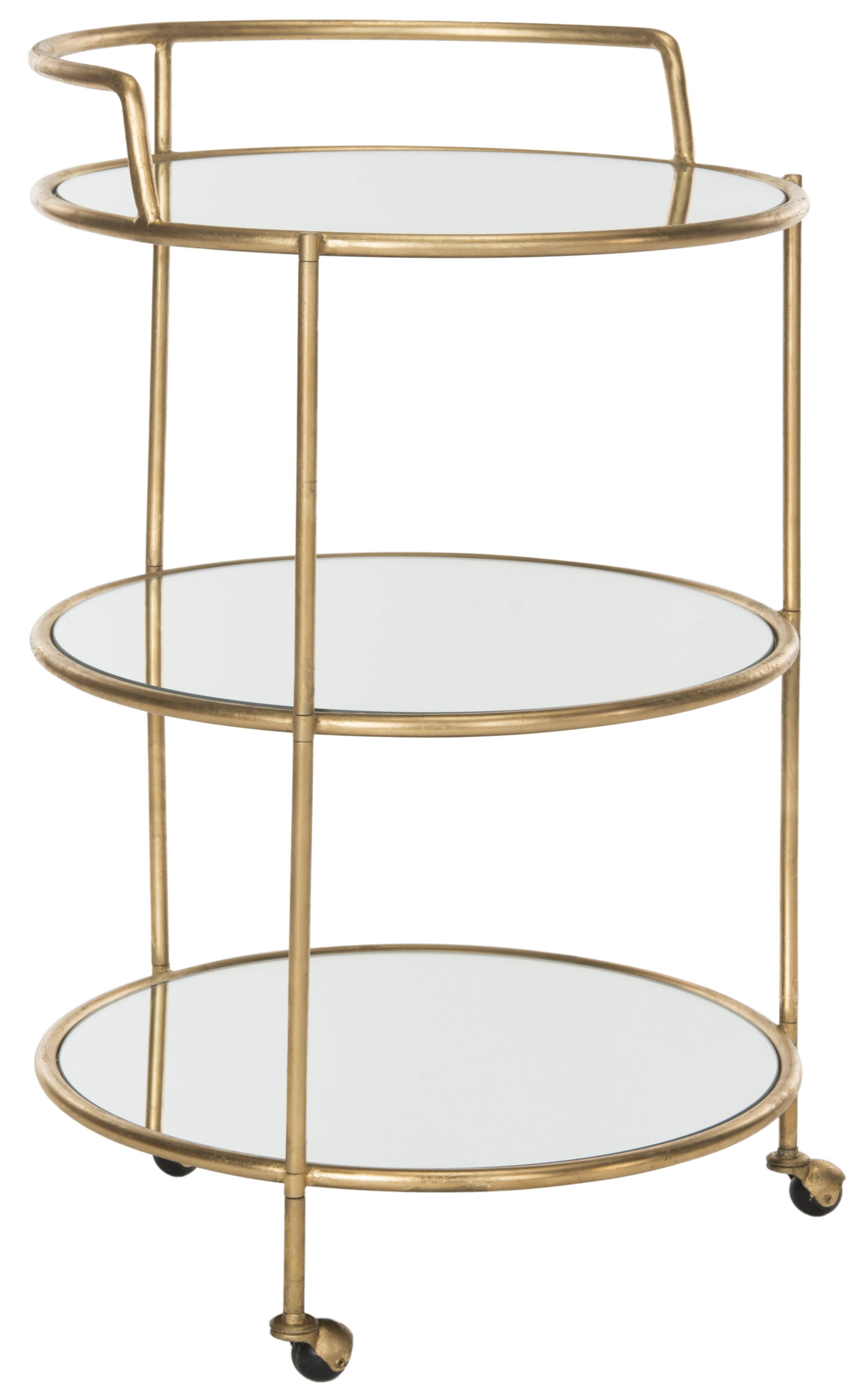 Dulcinea Bar Cart - Gold - Safavieh - Image 1