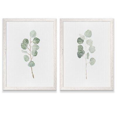 'Soft Eucalyptus Branch I' by Vincent Van Gogh - 2 Piece Picture Frame Painting Print Set - Image 0