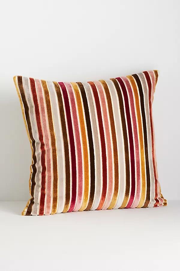 Velvet Stripe Pillow Cover - Image 0