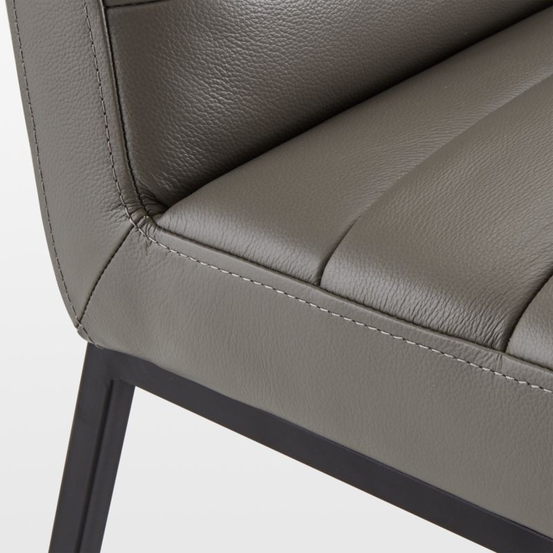Channel Leather Side Chair - Image 3