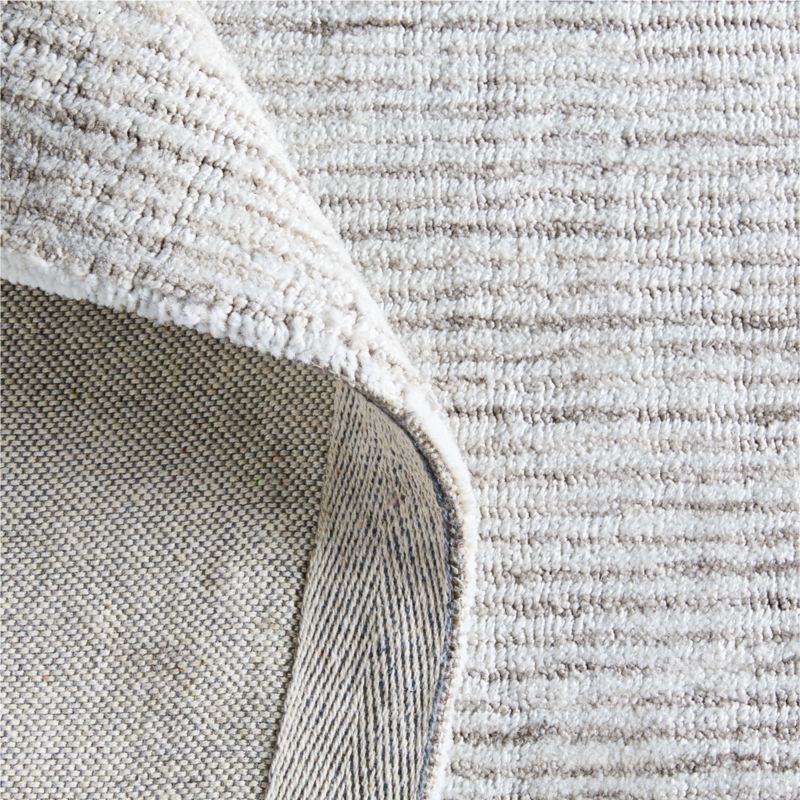 Turin Performance Handwoven Light Grey Area Rug 6'x9' - Image 2