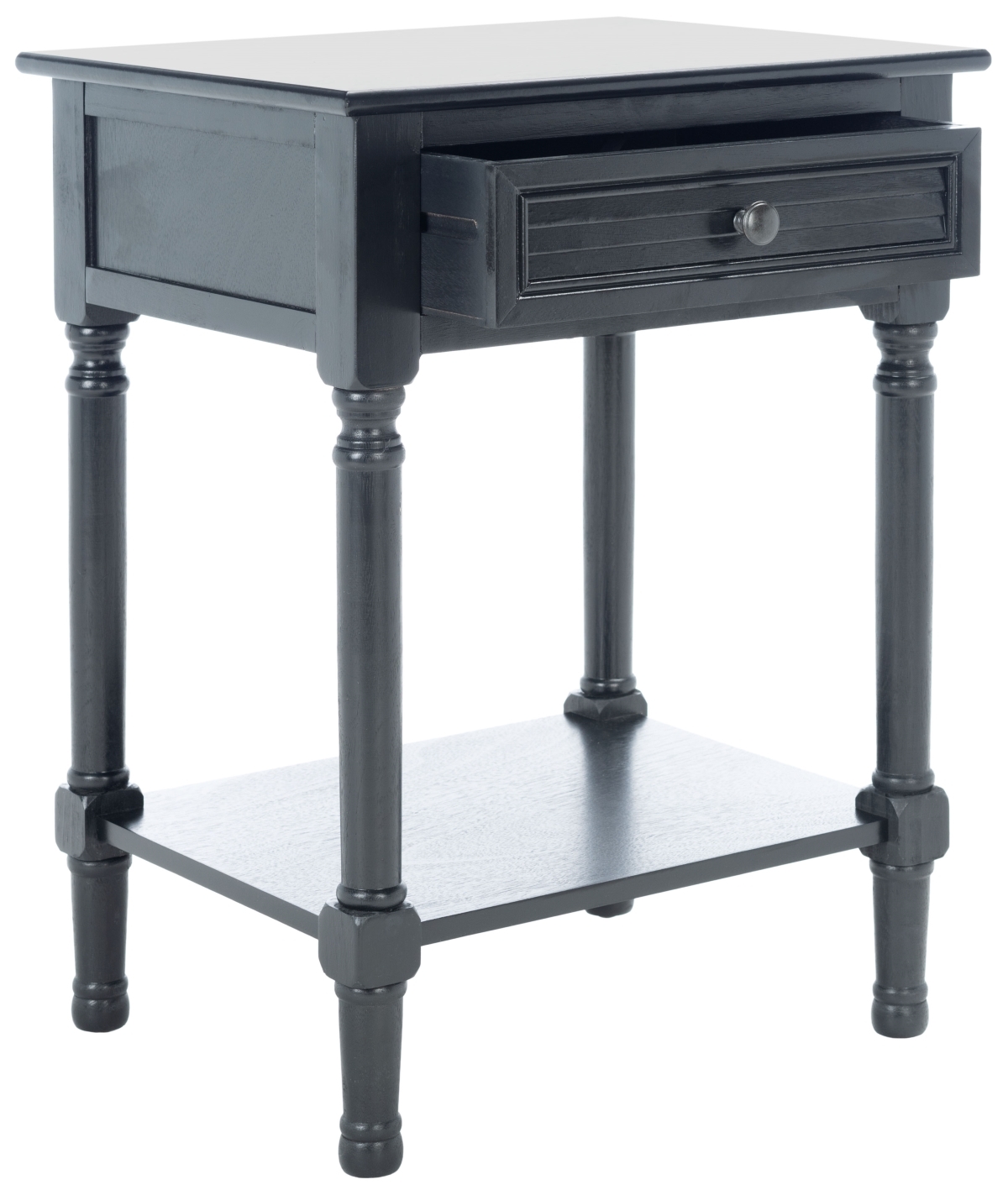 Tate 1 Drawer Accent Table - Black - Safavieh - Image 5