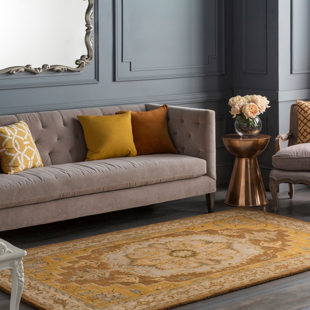 Middleton Brown Indoor 3'6" x 3'6" Handmade Rug - Image 1