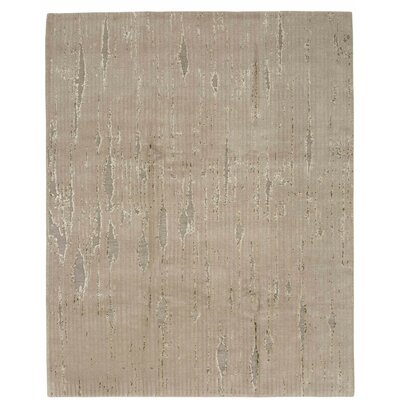 Fissure Abstract Hand-Knotted Bisque Area Rug - Image 0