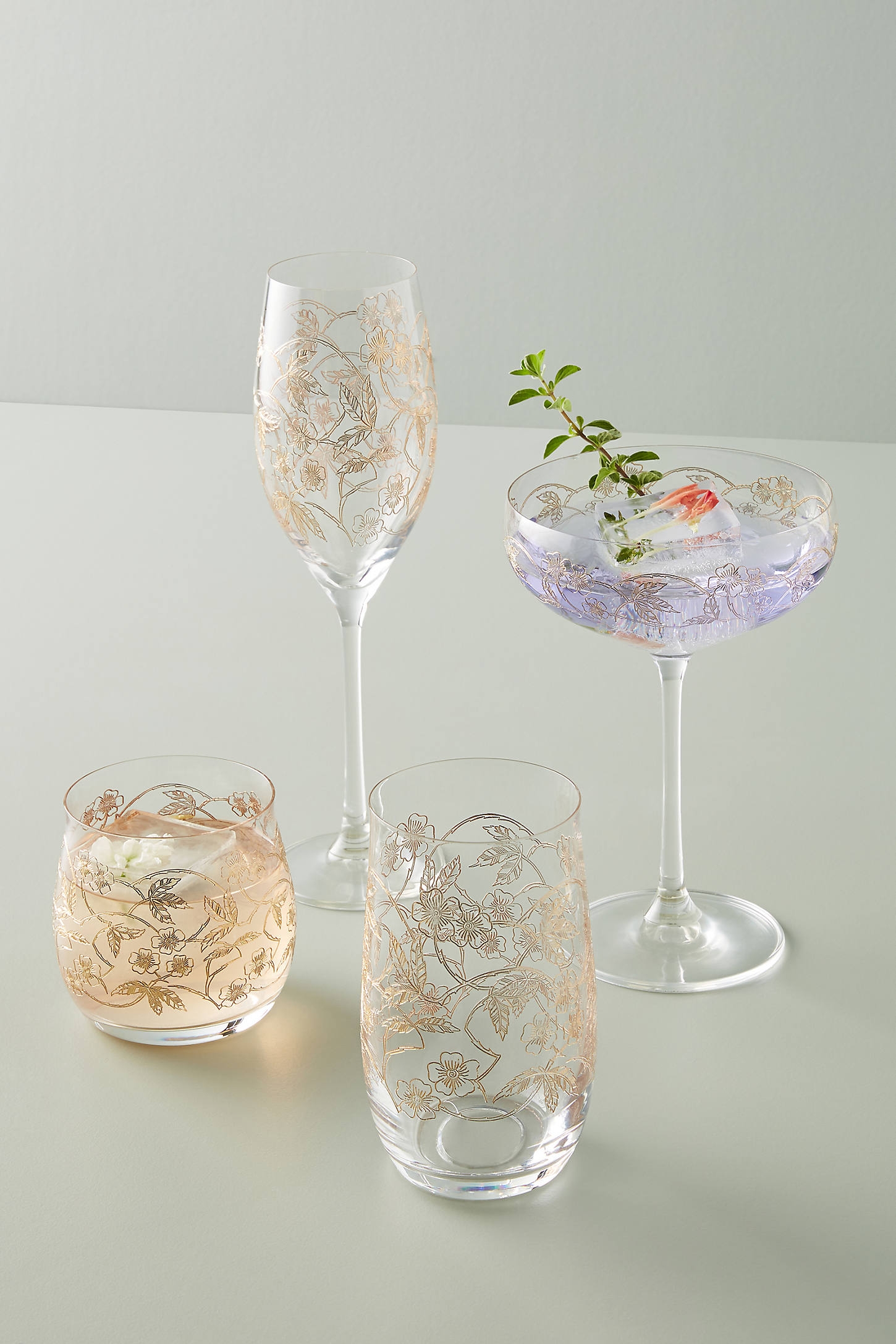 Fiorella Coupe Glasses, Set of 4 - Image 0