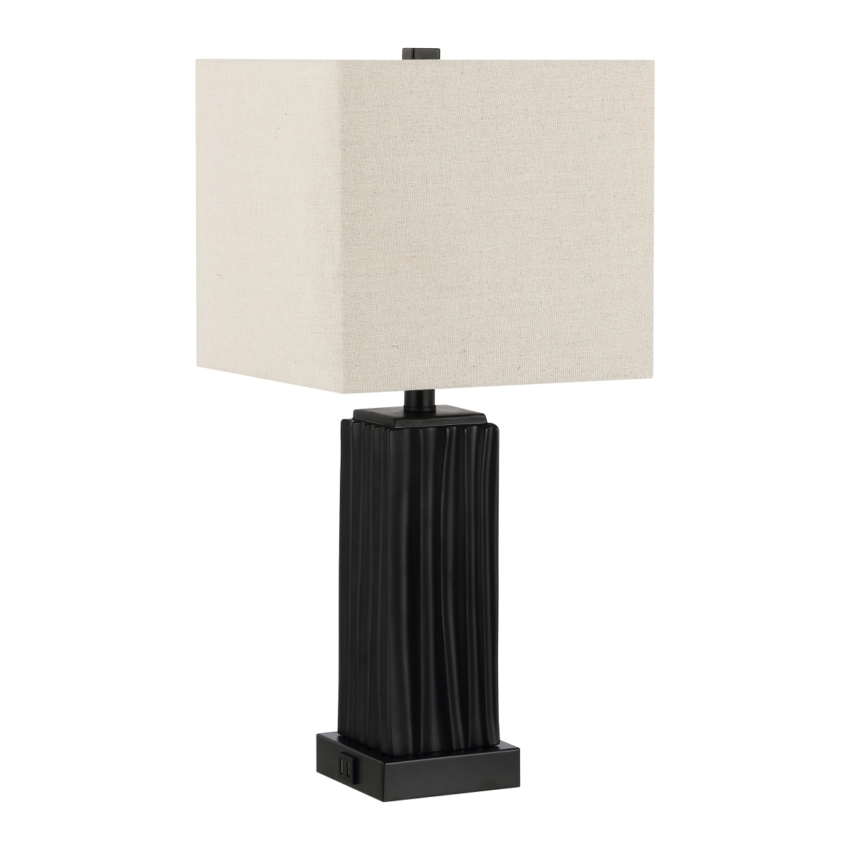 Park 22" Table Lamp W/ Usb - Black - Safavieh - Image 2