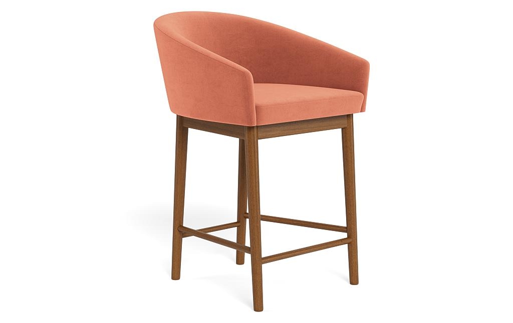 Destin Wood Framed Upholstered Stool - Image 1