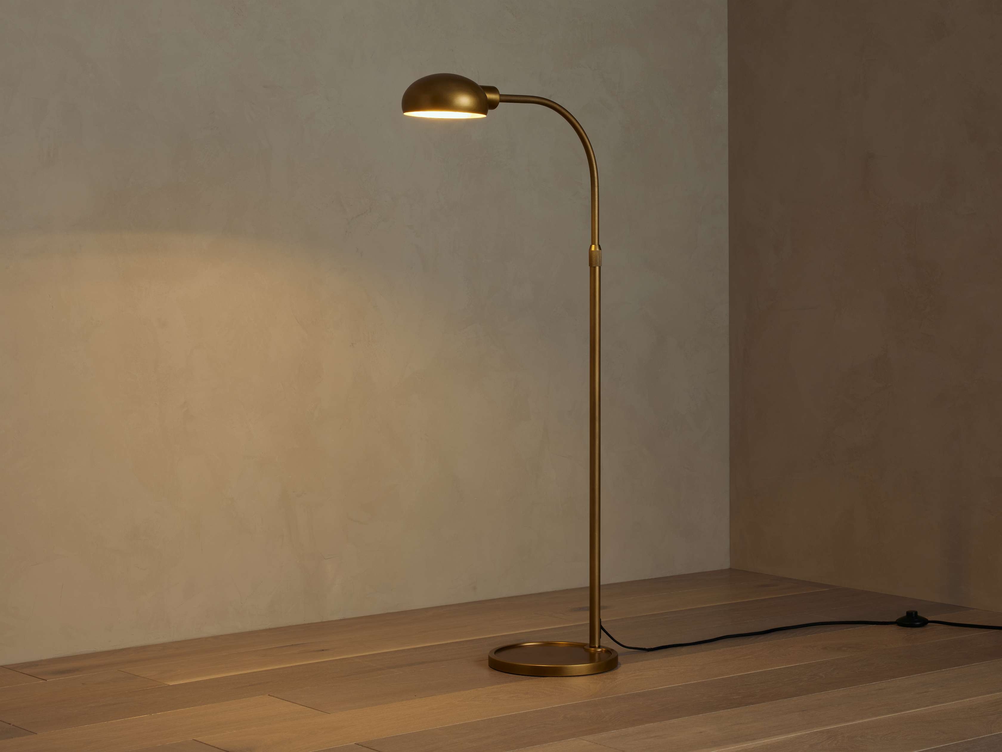 Bergamo Task Floor Lamp in Metal Brass - Image 0