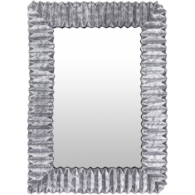  Ferrous Modern Silver Mirror - Image 0