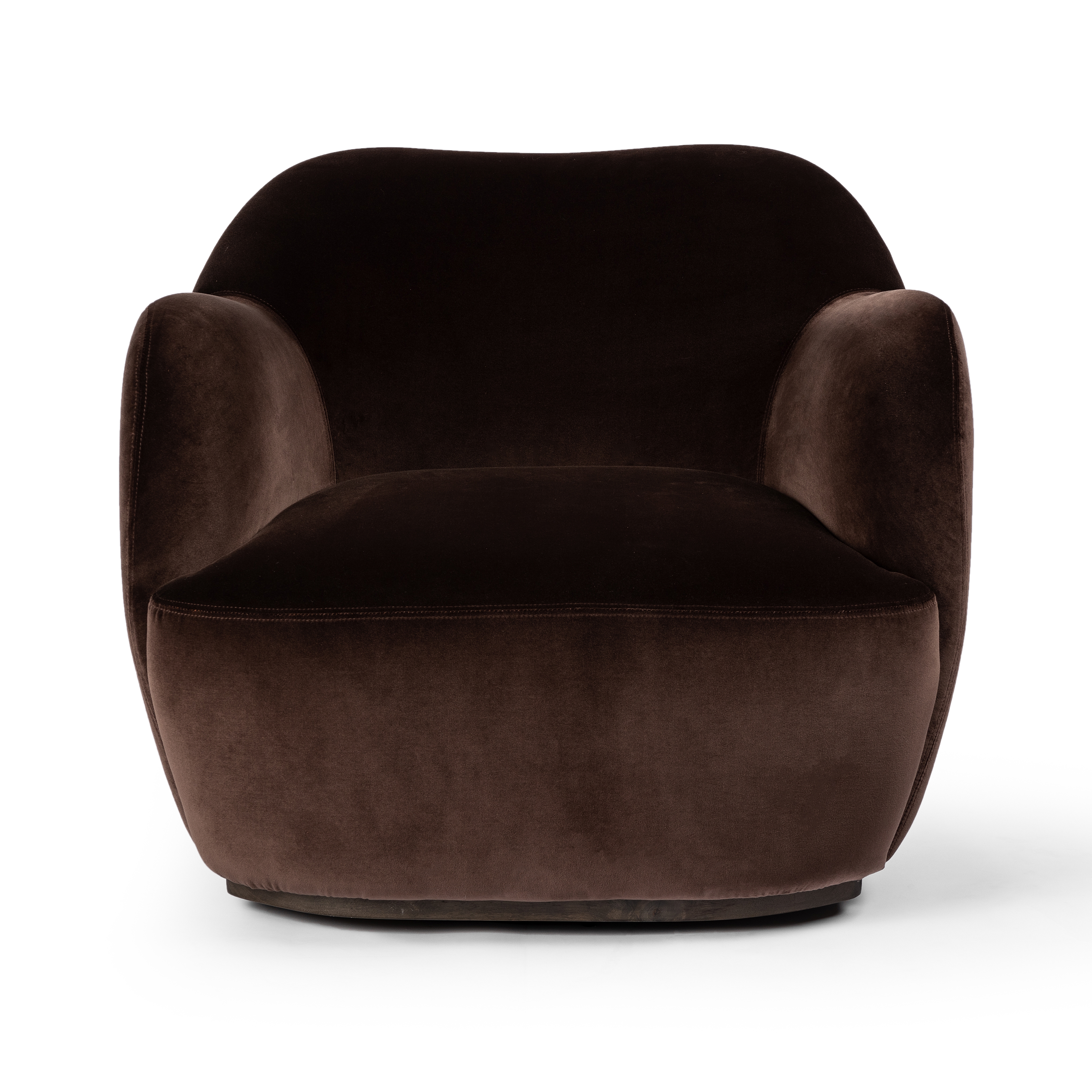 Julius Swivel Chair - Surrey Cocoa - Image 3