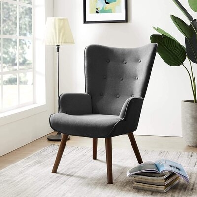 Grund 24" W Tufted Wingback Chair - Image 0