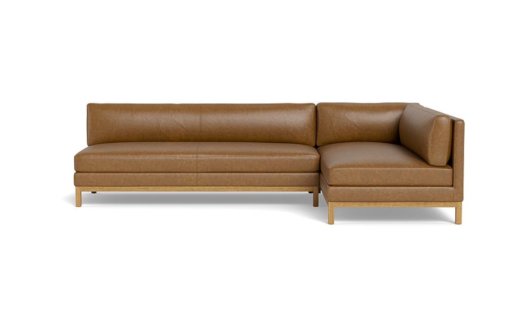 Jasper Leather Right Chaise Sectional - Image 0