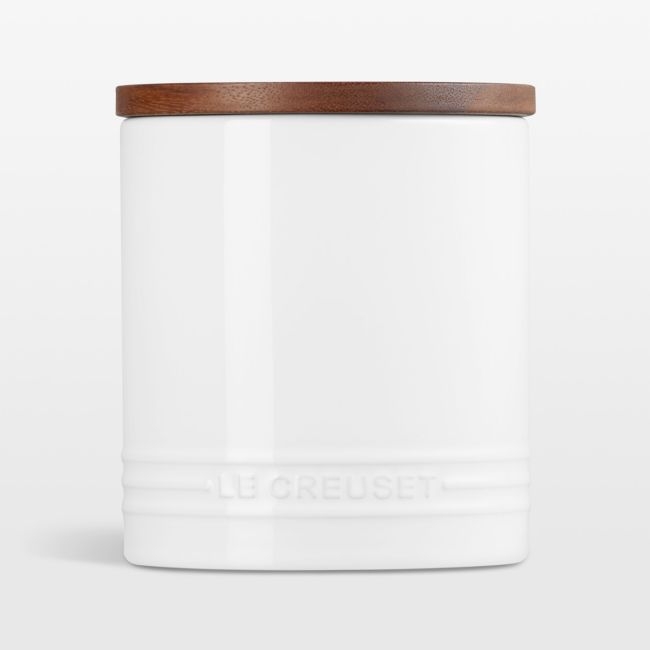 Le Creuset ® 40-Oz. White Stoneware Canister - Image 0