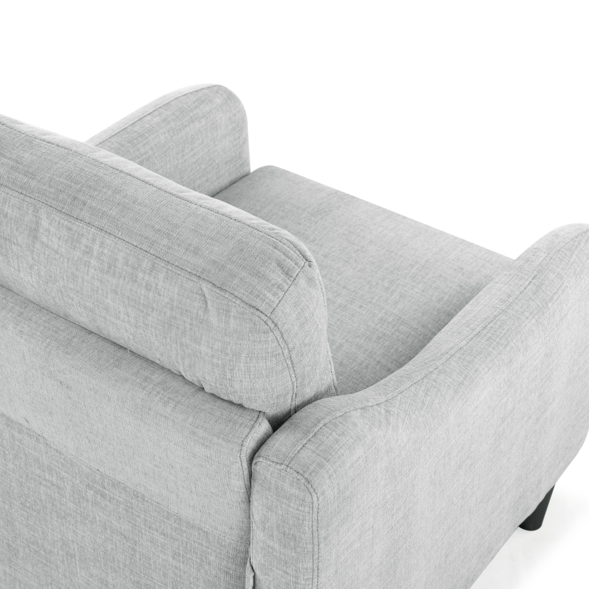 Edalynn Modern Accent Chair - Light Grey - Image 5