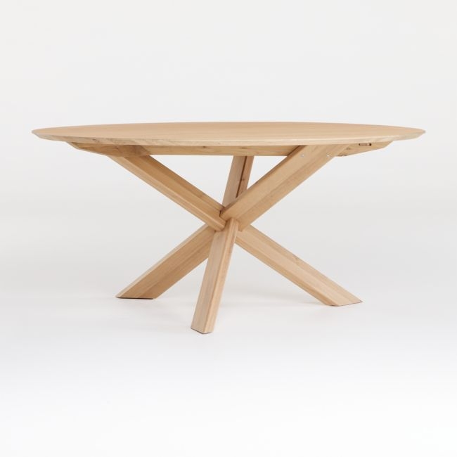 Apex White Oak 64" Round Dining Table - Image 0