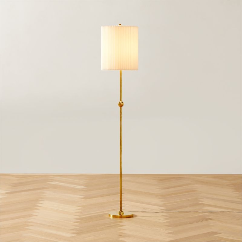 Marceau Boule Polished Brass Floor Lamp - Image 1