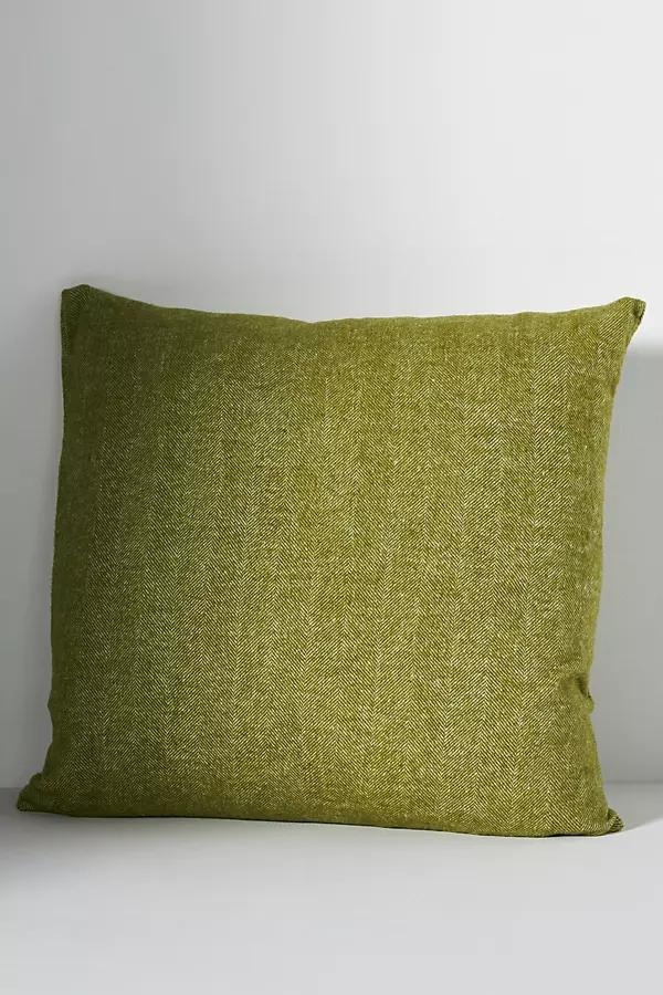 Zip Solid Herringbone Pillow Cover - Image 0