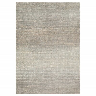 5' X 8' Gray Green Abstract Confetti Indoor Area Rug - Image 0