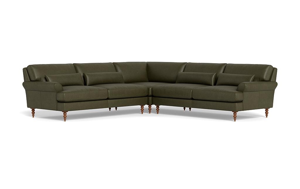Maxwell Leather Corner 4-Seat Sectional Sofa by Apartment Therapy - Image 2