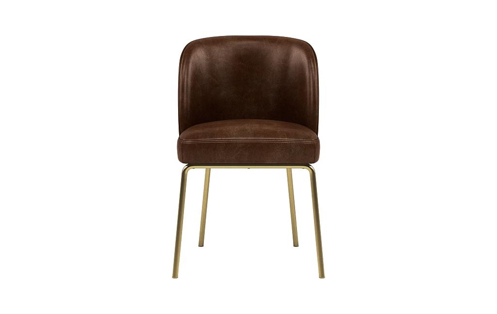Graham Leather Metal Framed Upholstered Chair - Image 0