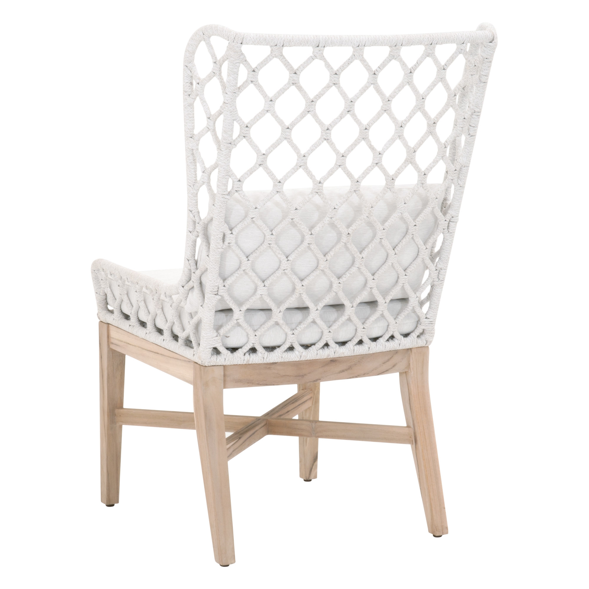 Lattis Outdoor Wing Chair, White - Image 3