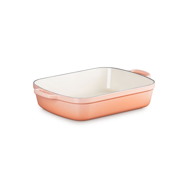 Le Creuset ® Signature 5.25-Qt. Peche Enameled Cast Iron Roaster - Image 2