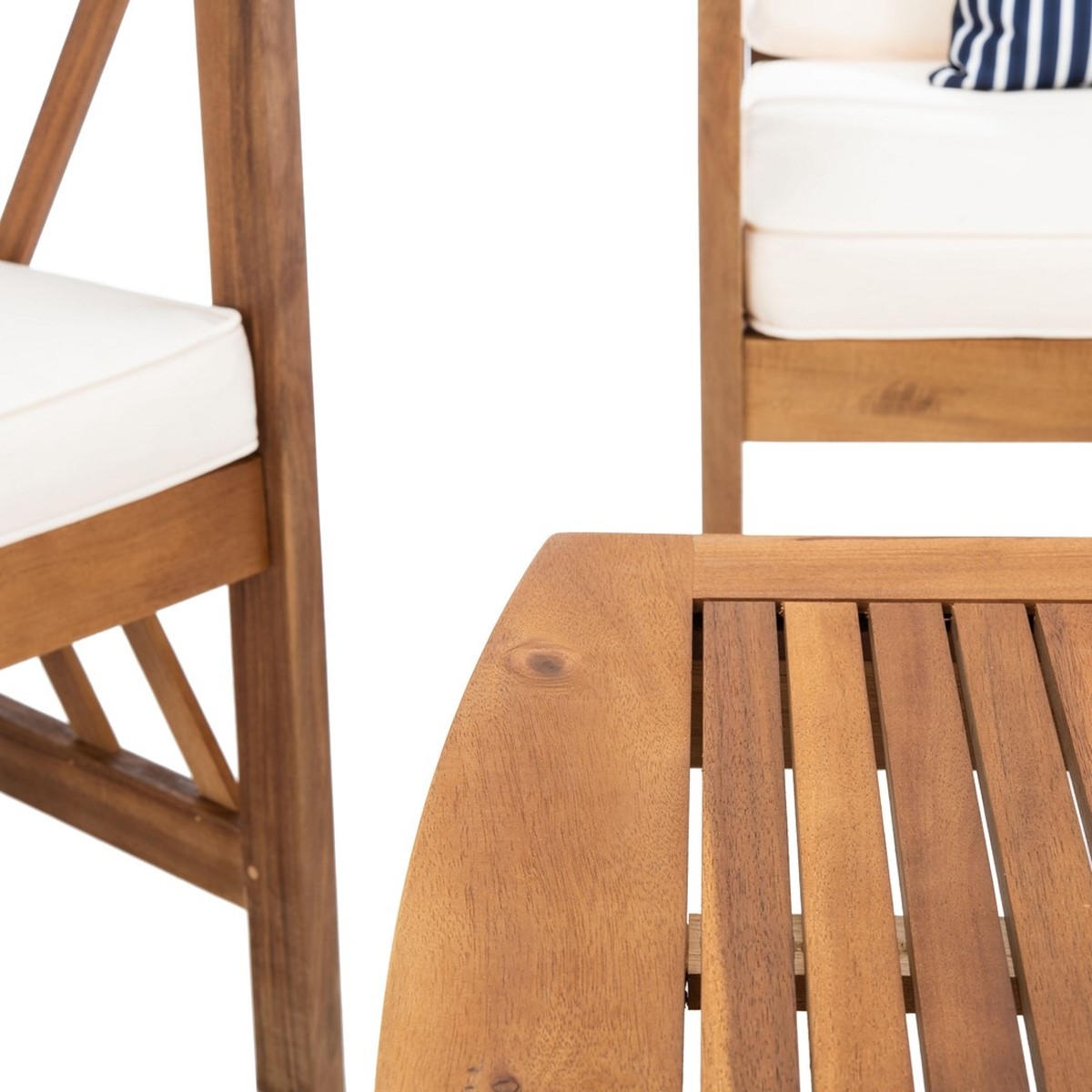 Fontana 4 Pc Outdoor Set - Natural/Bge + Thn Stp P - Safavieh - Image 4