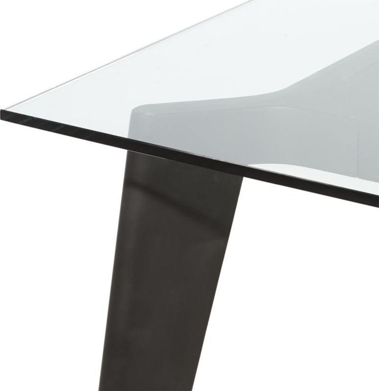 Harper Black Dining Table with Glass Top - Image 4