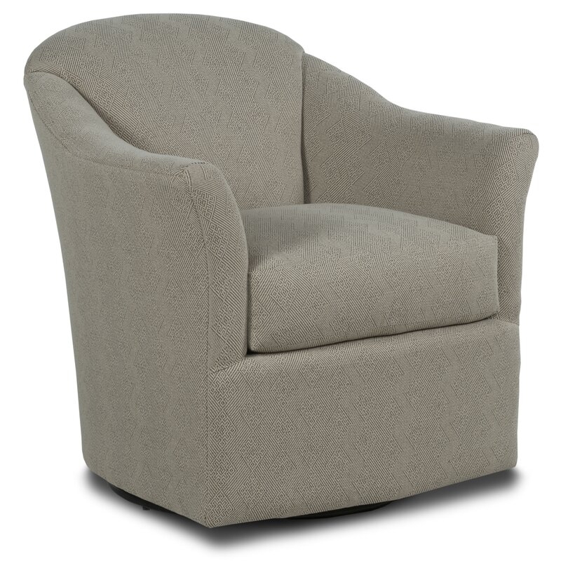 Fairfield Chair Barry Swivel Barrel Chair Body Fabric: 3156 Linen - Image 0