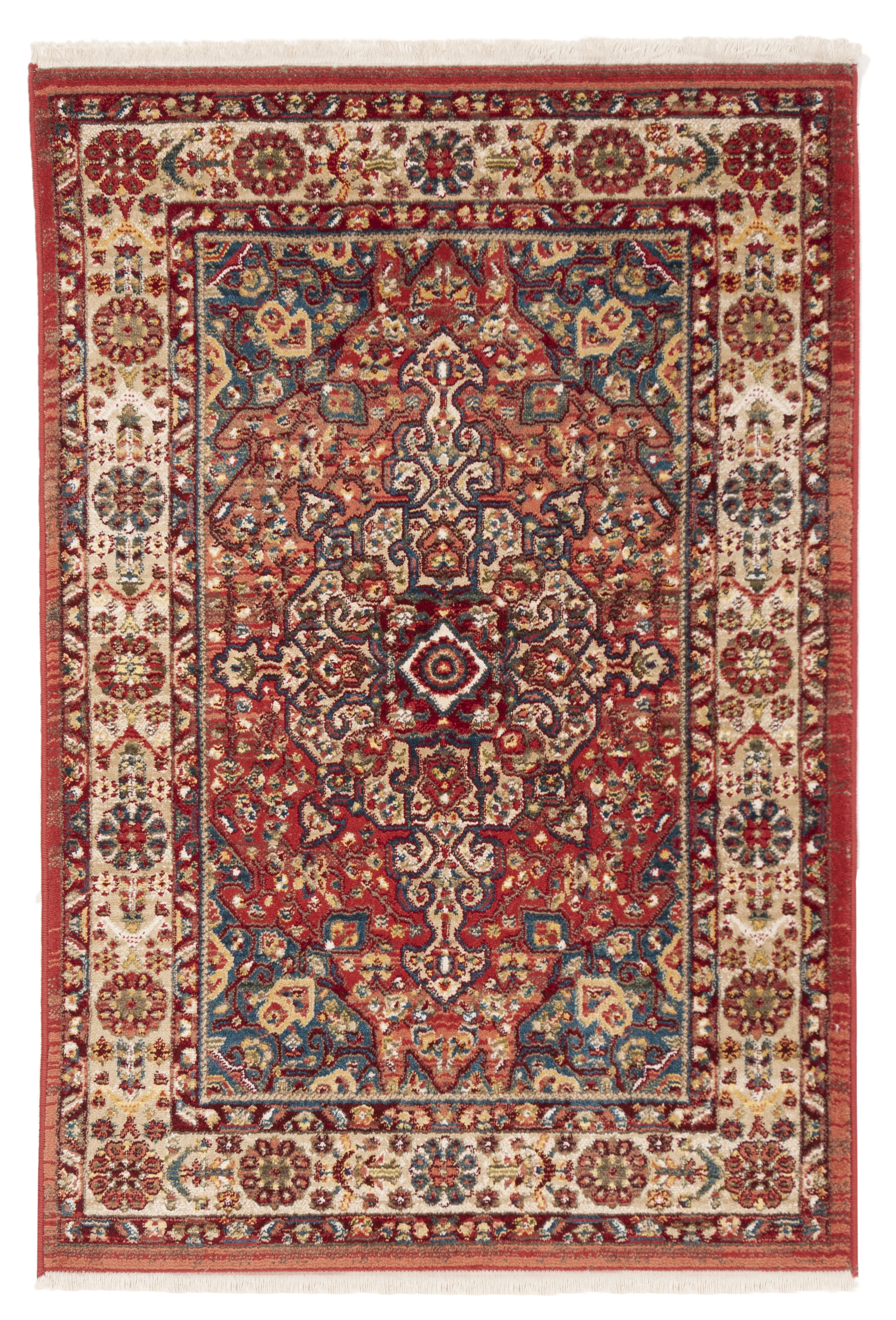 Arlo Home Woven Area Rug, KSN305L, Red/Ivory,  3' 3" X 4' 10" - Image 0