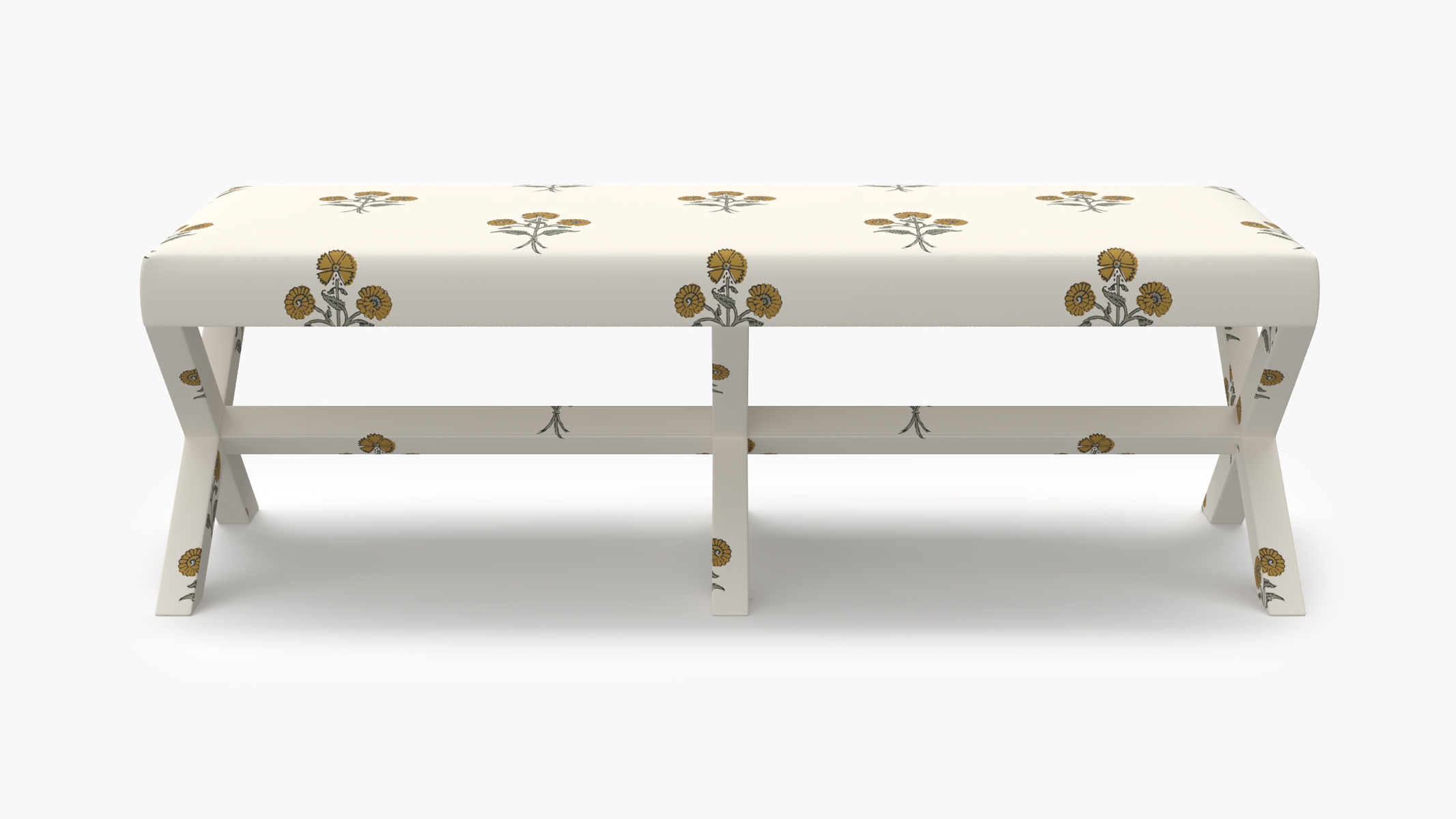 Double X Bench, Marigold Delphine - Image 0